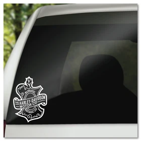 6" Harley Davidson Vintage Oak Leaf Vinyl Decal Sticker