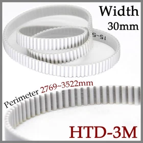 HTD 3M Synchronous Timing Belt Closed Loop Width 30mm For Pulley PU Steel Wire