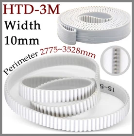HTD 3M 10mm Width Synchronous Timing Belt Closed Loop For Pulley PU Steel Wire