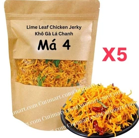 Ma 4 Lime Leaf Chicken Jerky (Kh&ocirc; G&agrave; L&aacute; Chanh) - 6oz