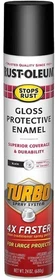 Rust-Oleum 334128 Stops Rust Turbo Spray Paint, 24 Ounce (Pack of 1), Black
