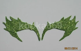 Ivy Leaf Eyebrows Green OR Gold Glitter Cosplay Costume Eye Mask Comic Con