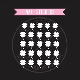 Four Leaf Clover Finger Nail Art Manicure Pedicure Decal Stickers Nail Vinyls