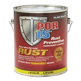 POR-15&reg; (SEMI-GLOSS BLACK) Rust Preventive Permanent Coating, Gallon Quart Pint