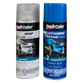 Dupli-Color  Custom Wrap Wet Look - Step 1 Prep / Step 2 Cobalt Blue New Sealed