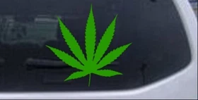 Marijuana Pot Leaf Car or Truck Window Laptop Decal Sticker