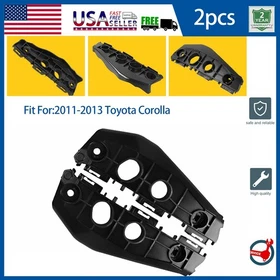 2x Bumper Brackets Fits 2011-2021 Toyota Corolla CE LE S Front Driver Right Side