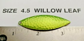 10 sz 4.5 Hammered willow leaf blades spinner baits or lure making, replacement