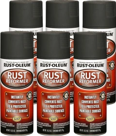 Rust-Oleum Stops Rust Converter Rust Reformer Spray Flat Black Finish 10.25 oz
