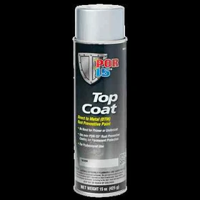 POR-15 Top Coat Paint Aerosol Gloss Black, Classic Black, Silver, White