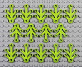 LEGO - Plant Leaves 4x3 - PICK YOUR COLOR - Tree Branch Forest Foliage Leaf Lot 