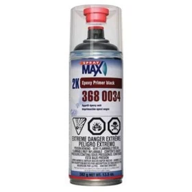 SprayMax&reg; 3680034 2K Epoxy Primer, 13.5 oz Aerosol Can, Matte Black