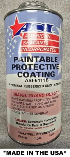 ASI-5111B AMERICAN SEALANTS Rubberized Paintable Undercoating