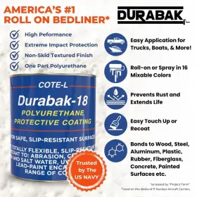 731628068188 DURABAK Bed Liner Gallon Roll Kit #3