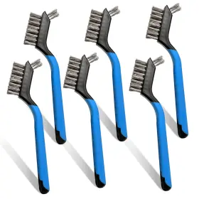 AM2032 FEWANLAND Mini Wire Brush Set Steel Curved Handle Grip