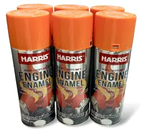 38128 HARRIS ENGINE ENAMEL Heat Spray Paint Bottle Chevy