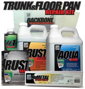 KB591504 KBS COATINGS Trunk Floor Pan Repair Klean Rustblast