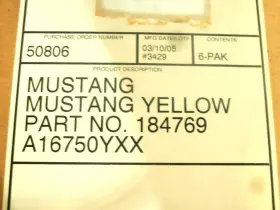 184769 MUSTANG INC Spray Paint #2
