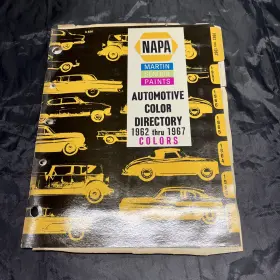 A830 NAPA MARTIN SENOUR Paints Directory Auto Chips