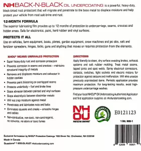 E0121123 NHOU PROTECTIVE COATINGS Nh Oil Nhback Undercoating #3