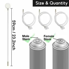 768459549142 OLALALA Extension Spray Nozzle Set Hose Adapt #3