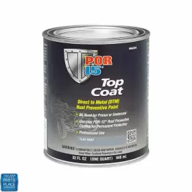 46008 POR-15 Top Coat Pint Paint Term Sheen Retention