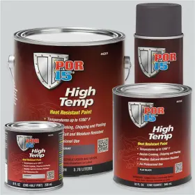 POF.44101 POR-15 INC Heat High Temperature Paint Flat