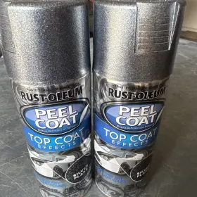 297341 RUST-OLEUM Peel Coat Top Effects Metallic Silverflake