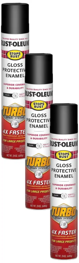 334128 RUST-OLEUM Stops Spray Paint Pack Turbo