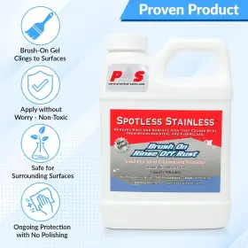 SS001 SPOTLESS STAINLESS Remover Protectant Pint Pack Marine #3
