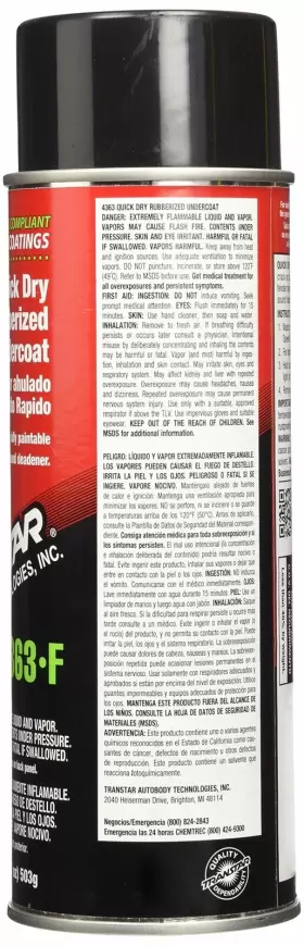 845505002230 TRANSTAR Rubberized Undercoating #2