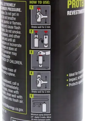4886-4PACK U-POL Flame Spray Bedliner Pack Raptor #3