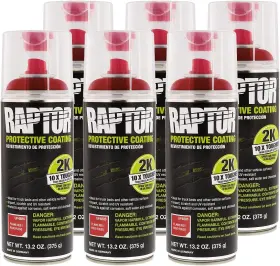 4886-6PACK U-POL Flame Spray Bedliner Pack Raptor
