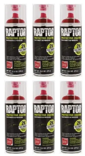 4886 U-POL Flame Spray Bedliner Pack Raptor