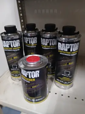 821-KIT-WITH-GUN U-POL Urethane Spray Bed Liner Liters Raptor