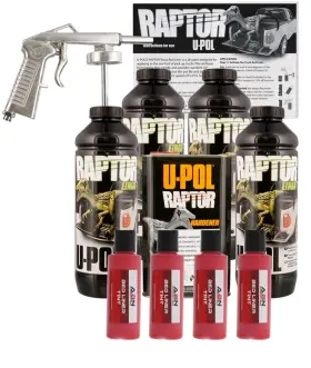 821-WGUN-4HOTRODRED U-POL Tintable Rod Bed Liner Spray Gun
