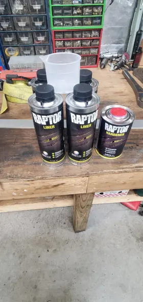 0821V U-POL Tintable Spray Bed Liner Liters Raptor