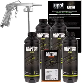 KIT-0822-4-GUN U-POL Urethane Spray Bed Liner Raptor