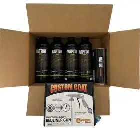 UP4801 U-POL Tintable Urethane Spray Bed Liner Paint Gun Kit
