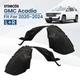 Front Fender Liners Inner Panel For 2020-2023 GMC Acadia Black Left + Right Pair
