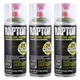 U-Pol Raptor 2K Aerosol Truck Bedliner Protective Coating - Olive Green, 3-Pack