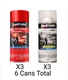 6 Cans INDY RED Dupli-Color Custom Wrap Wet Look Step 1 Prep/Step 2 Removable
