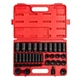 SUNEX Impact Socket Tool Set 1/2" Drive Deep 3/8" to 1-1/2" SAE 39-Piece