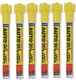 6ct USC Yellow Auto Writer Wet Erase Marker 37003 - Paint Marker Automotive