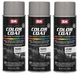 SEM 15393, Medium Gray, Color Coat Vinyl Paint, Aerosol (3 Cans)