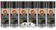 6 Pack Fluid Film AS11B Rust and Corrosion Inhibitor 11.75 oz Aerosol Black