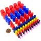 80pc 1/16" - 3/4" High Temp Silicone Rubber Powder Coating Cerakote Plug Kit Set