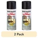 (2 pack) Black, Rust-Oleum Stops Rust Flat Rust Reformer Spray Paint- 215215