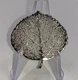 Leaf Lime Tree Poplar Tree Leaf Filigree Look Vintage Silver Pin Brooch D-8356