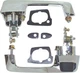1966-67 Dodge Plymouth B-Body; Front Outer Door Handle Set; with Black Buttons;